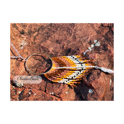 Autumn Feather Necklace