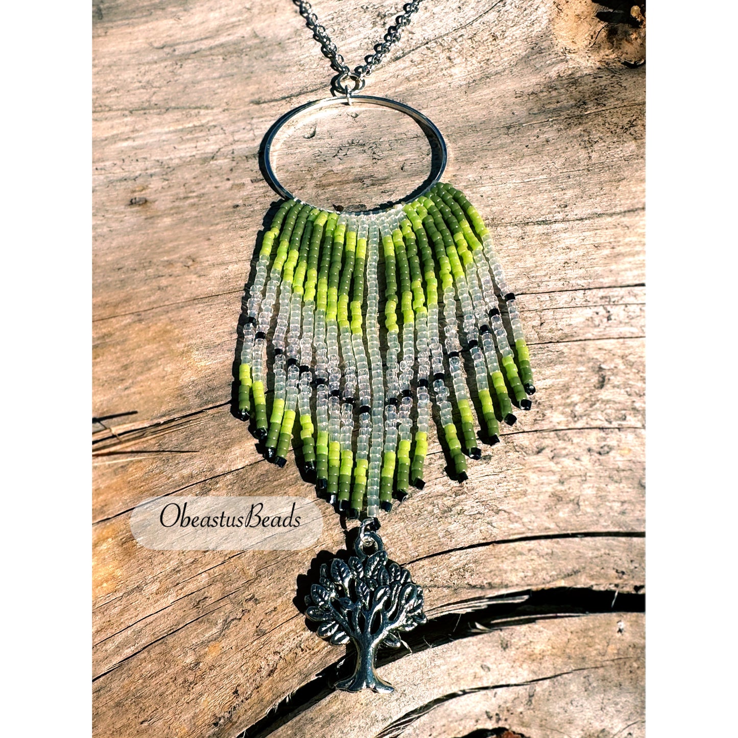 Natures Green Tree Necklace