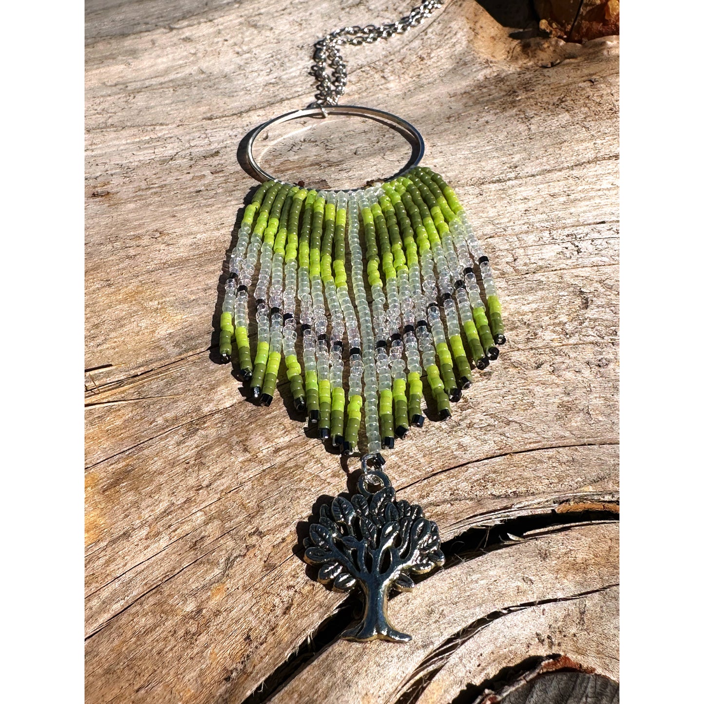 Natures Green Tree Necklace