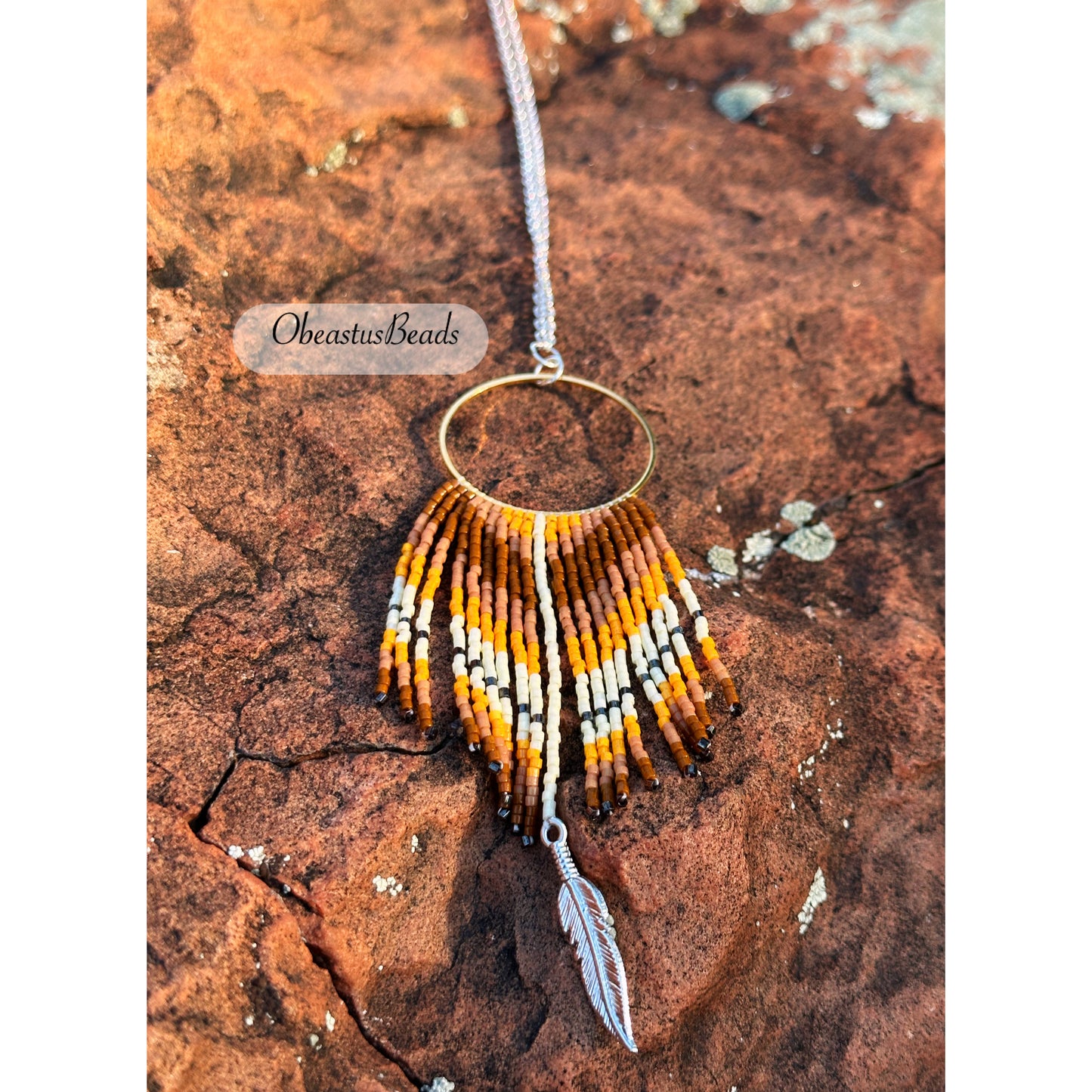 Autumn Feather Necklace